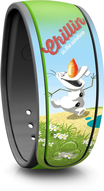 Olaf Chillin’ in the Sunshine Disney MagicBand