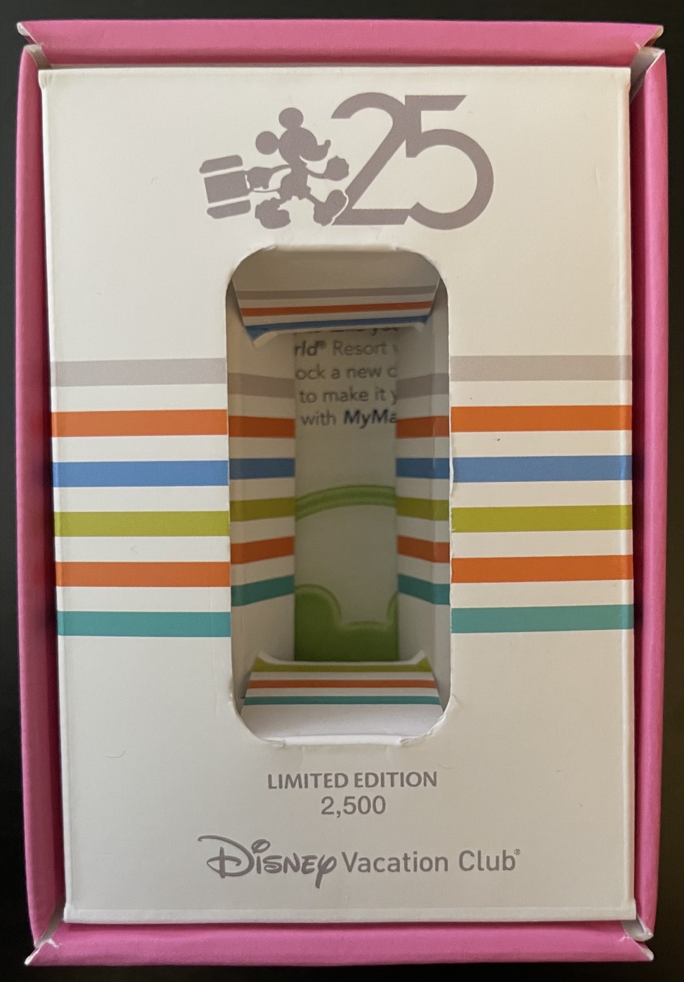 Disney Vacation Club – 25th Anniversary (2016, Pink) view 3