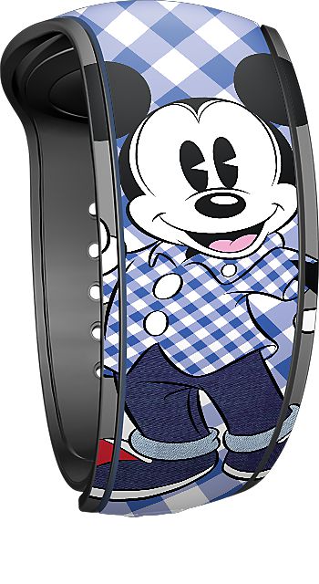 Blue Plaid Mickey Disney MagicBand